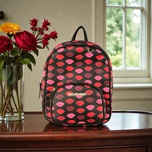 Juicy Couture Pink Lip Print Backpack - NWT
